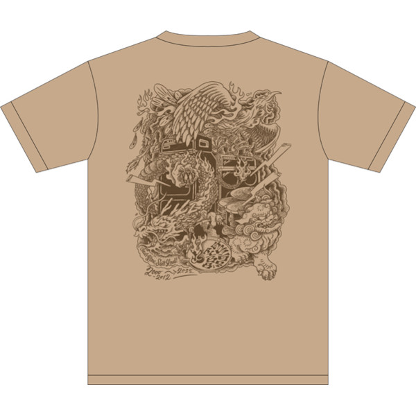 GO!GO!7188 Tシャツ ◎限定品◎希少品 GO!GO!7188】25周年記念Tシャツ『Mythic Beasts』 ライトベージュ