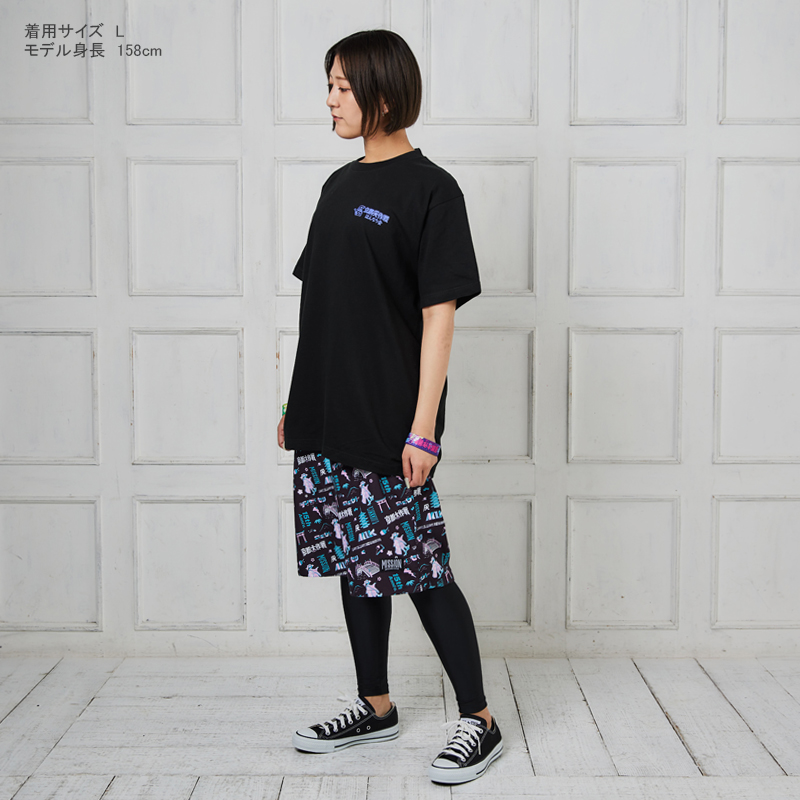 京都大作戦 はんなり会 】 スケボー舞妓Tシャツ / ブラック | TAPIRS STORE